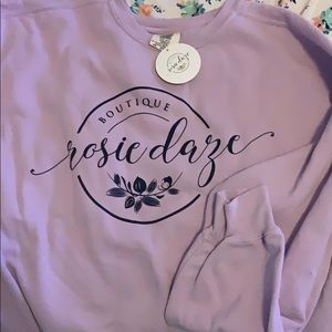 Rosie Daze Boutique Orchid Logo Sweatshirt